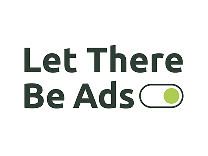 Let There Be Ads logo smaller